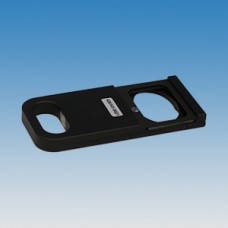 Slider with beam splitter mount for double adapter